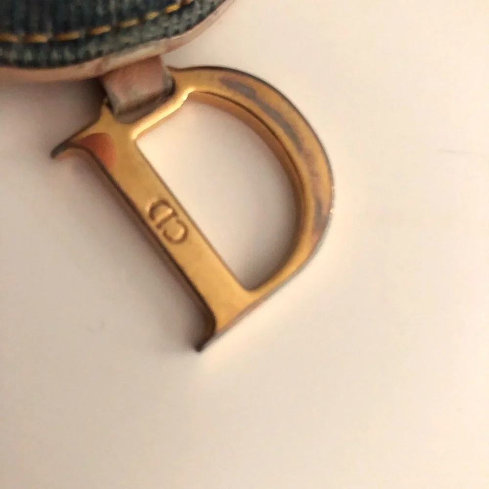Dior Blue Denim 'Saddle' Wallet